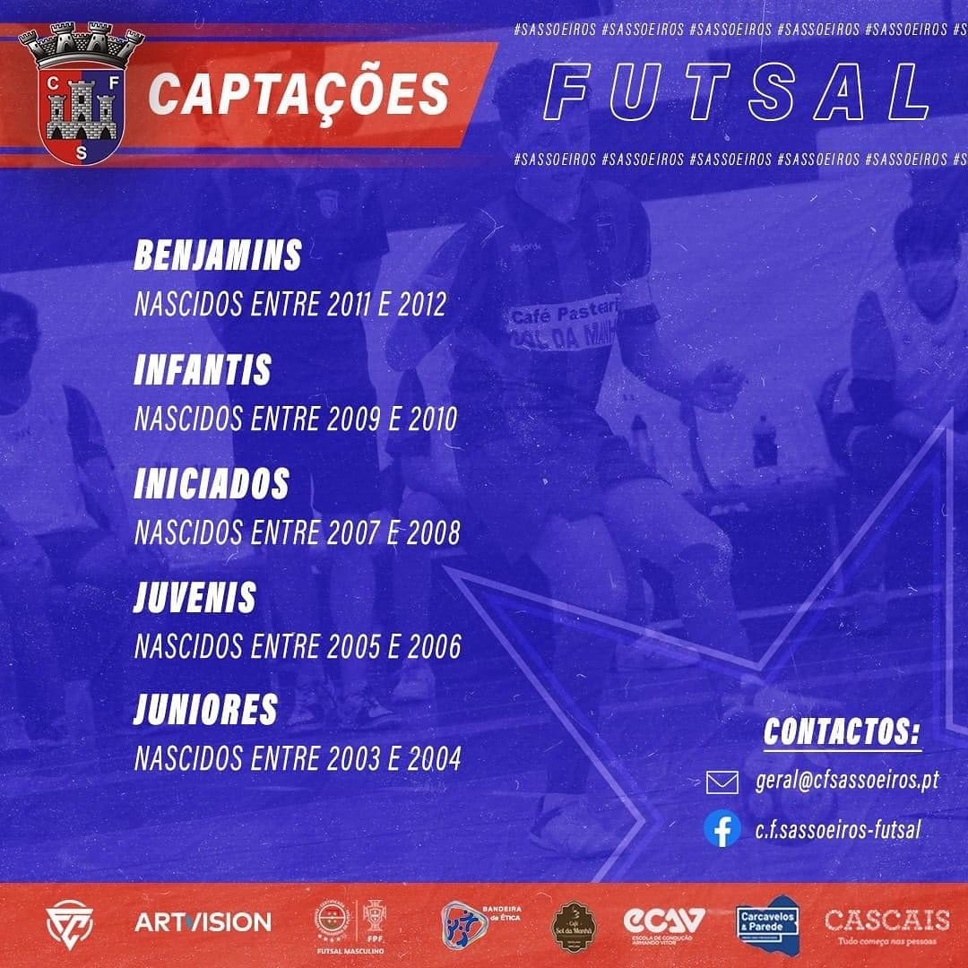 Captações Futsal – 2021/22