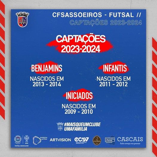 Captações 2023/24 – Futsal