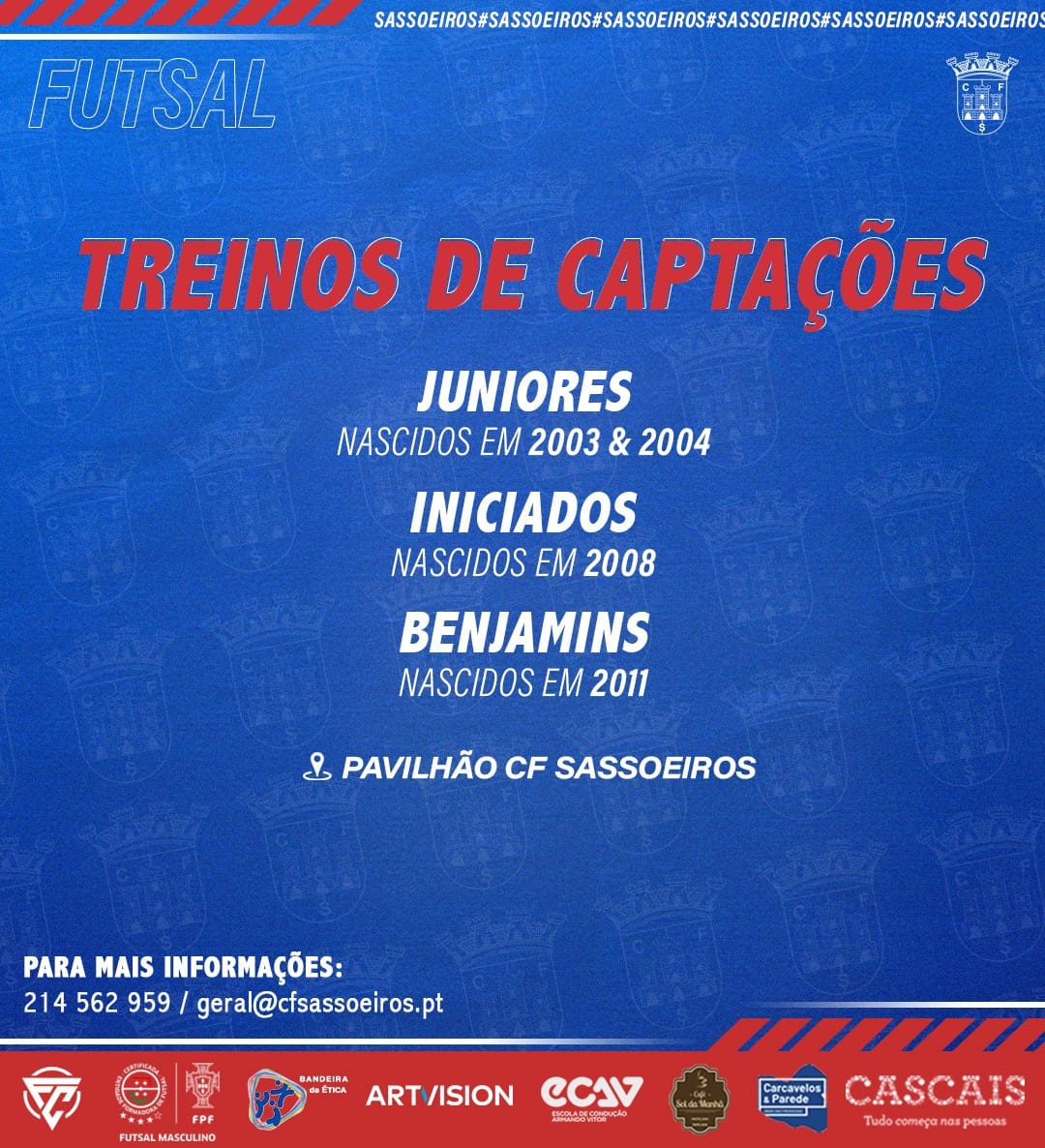 Treinos de captações – Futsal